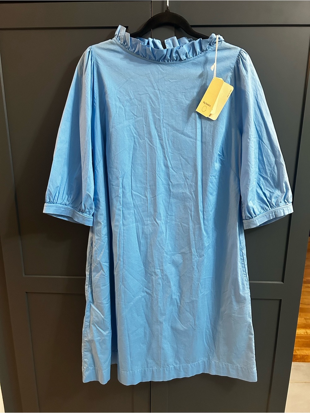 By Design - Designed in Denmark, Blue Cotton Dress - Size M